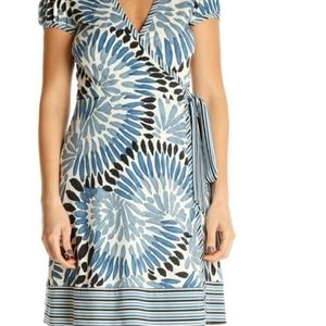 BCBGMAXAZRIA Printed Wrap Dress